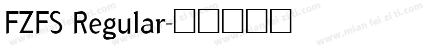 FZFS Regular字体转换